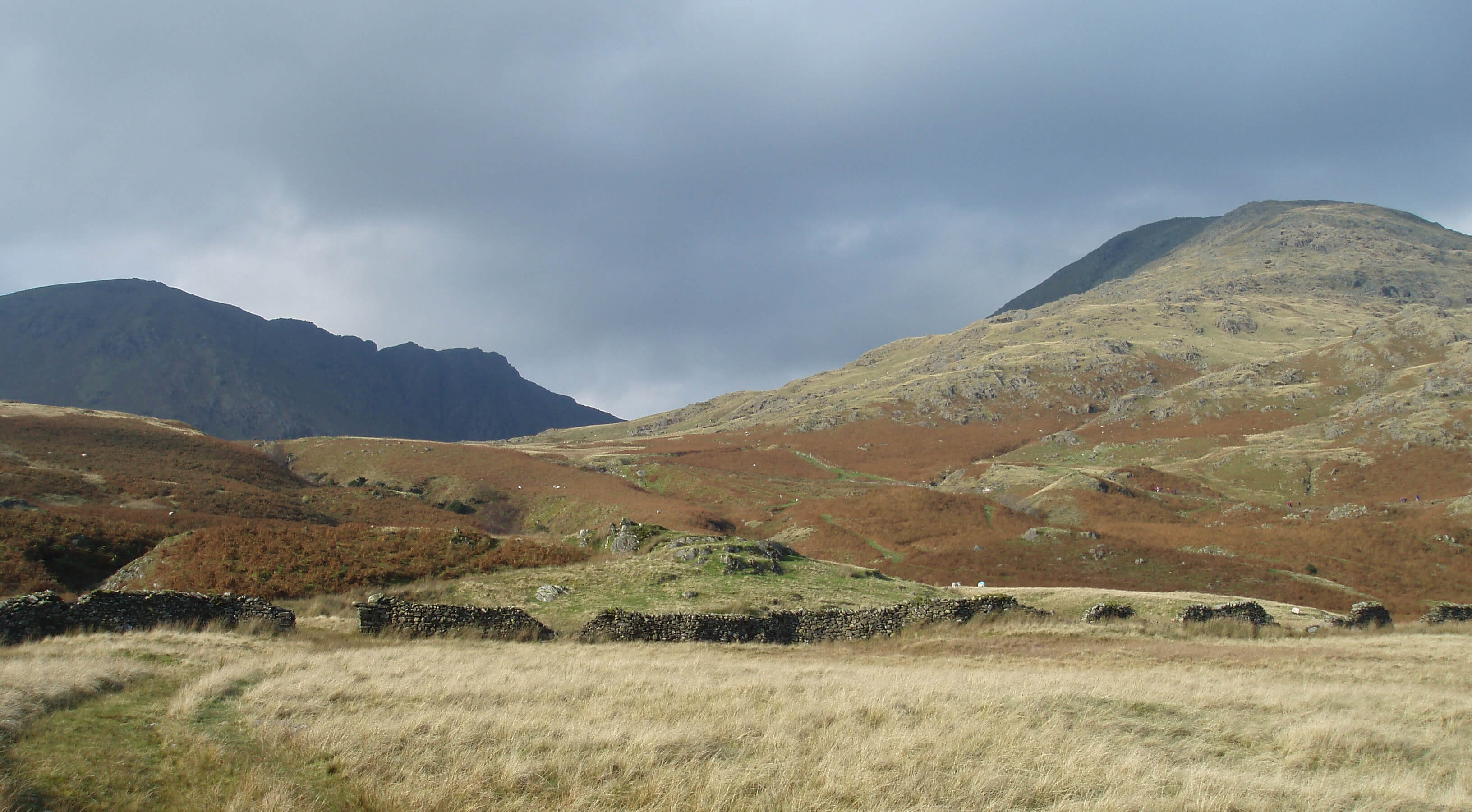 Dow Crag and Coniston Old Man.