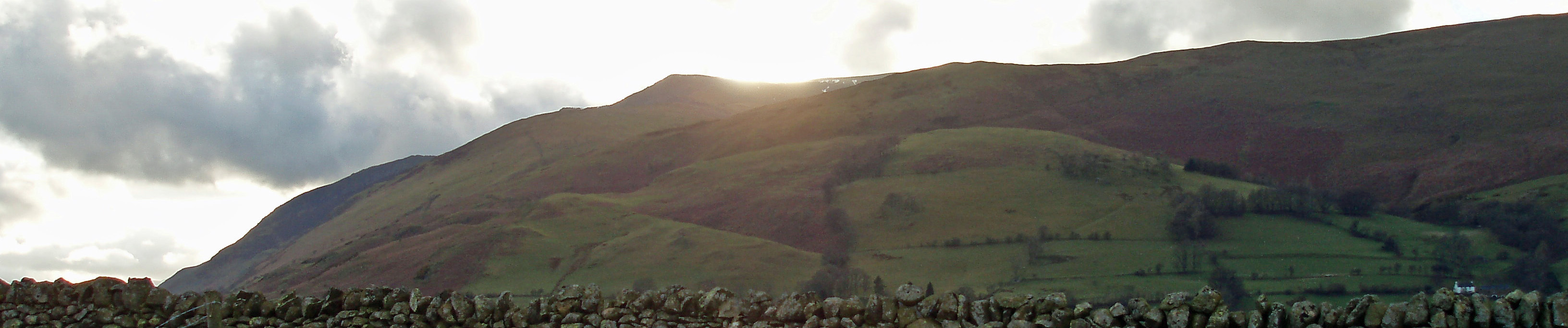 Sunset over Blencathra from Askew Rigg Farm