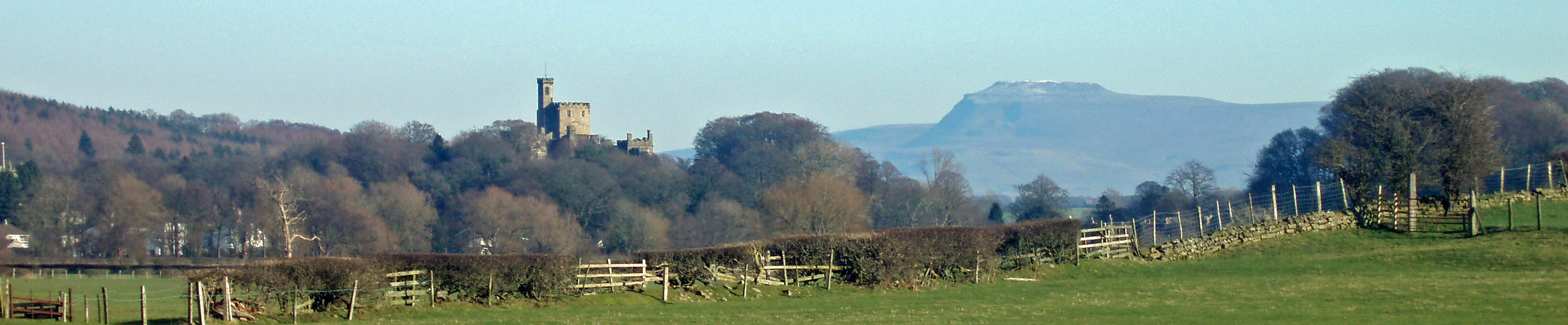 Hornby Castle and Ingleborough