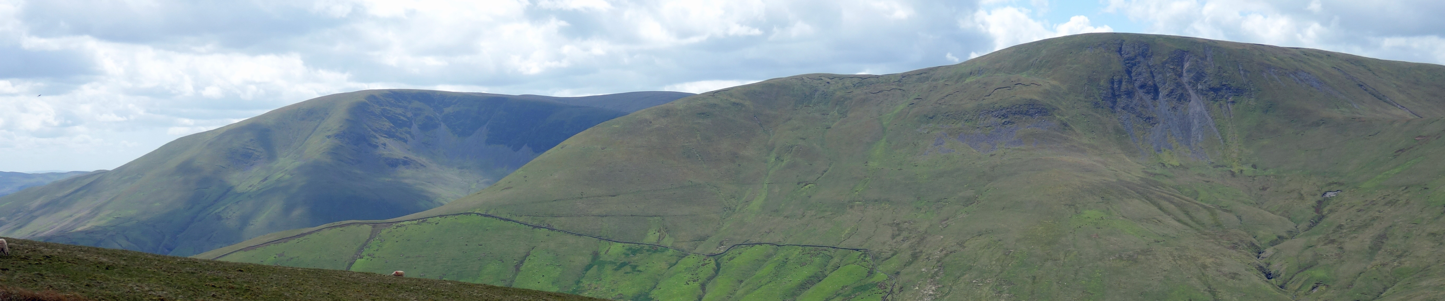 Cautley Crag and Yarlside from Wandale Hill