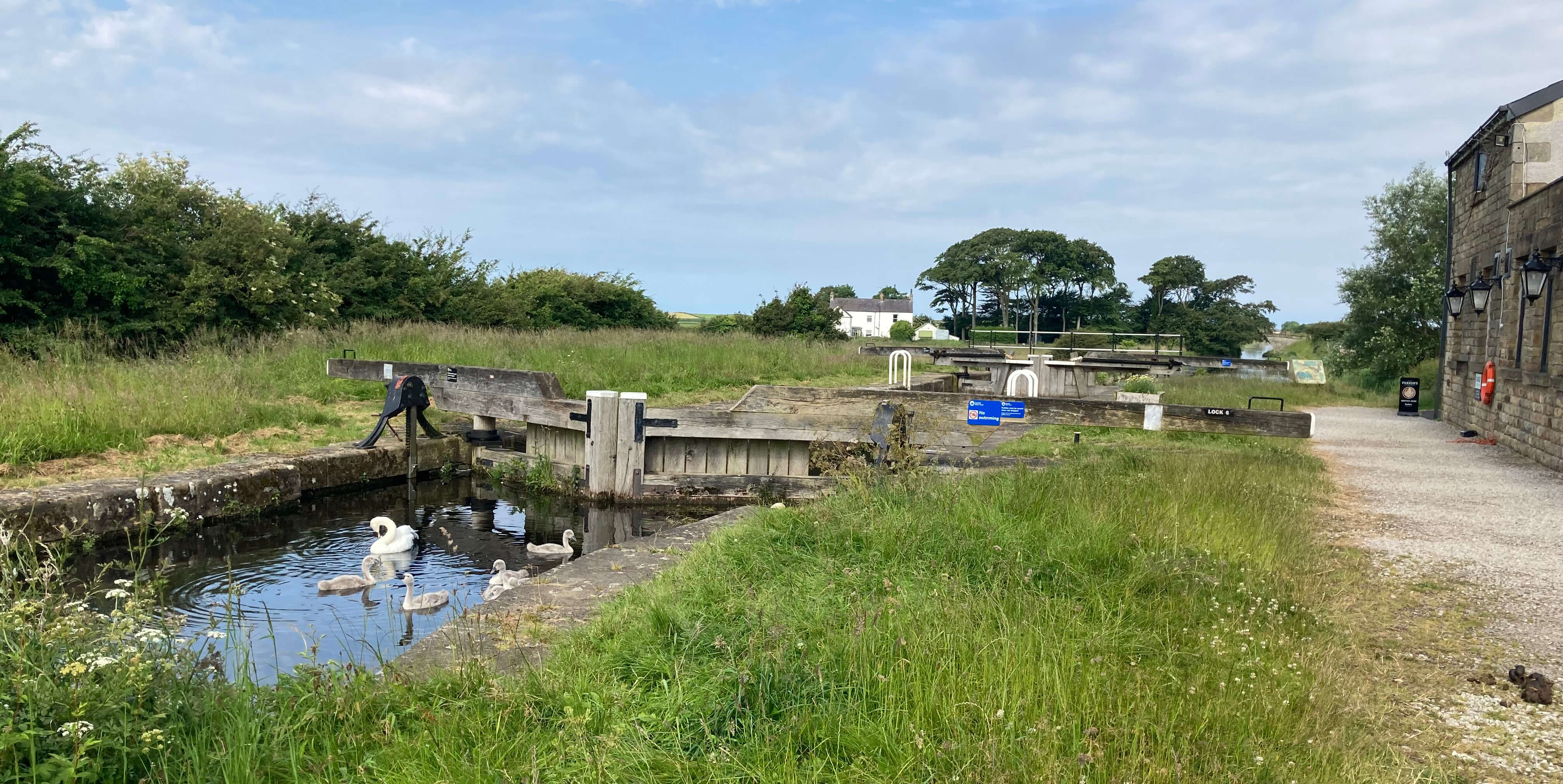 Canal lock at Thurnham Mill